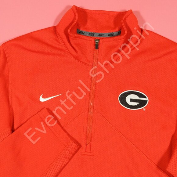 Nike Other - Nike Georgia Bulldogs 1/4 Zip Sideline Pullover in Red Size Small